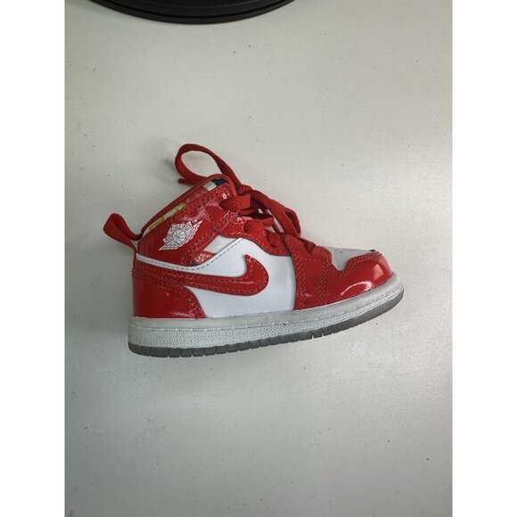 Nike Air Jordan Retro 1 Mid SE 'Barcelona Sweater' Size 6C GS Kids DC7250 600 - Picture 7 of 8